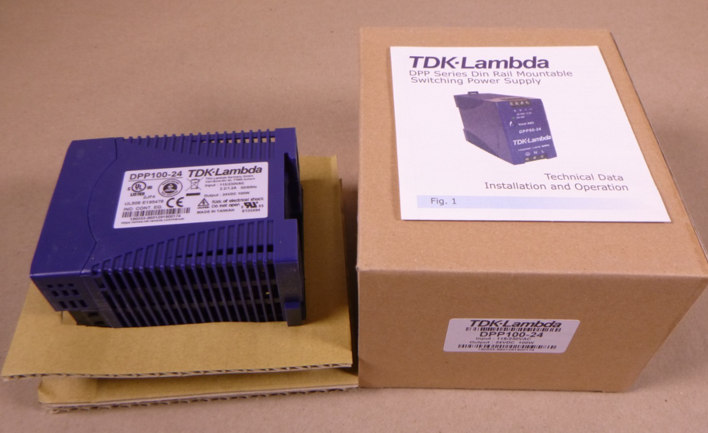 TDK-Lambda DPP100-24 Power Supply, 24VDC, 115/230VAC | Electrical MRO Replacement Parts & Components and Commercial Electrical Supplies Company
