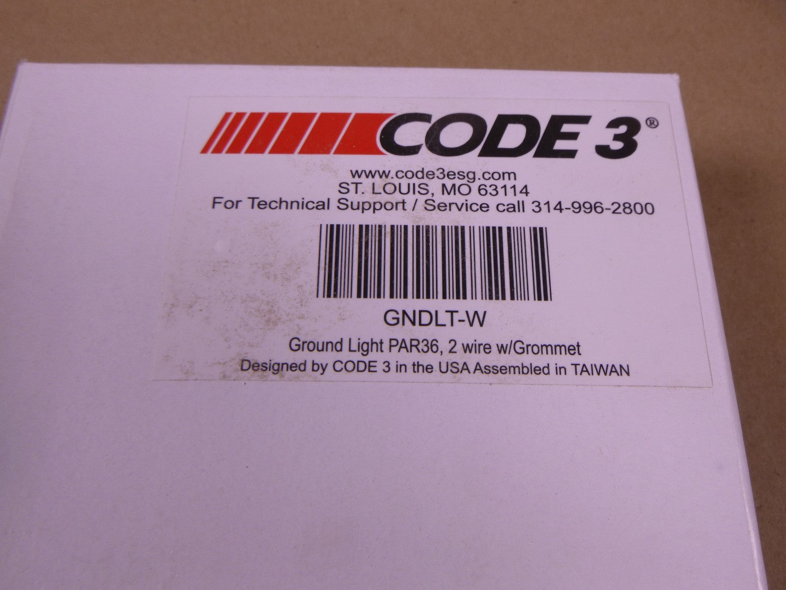 Code 3 ESG 36PAR LED Ground Light 12VDC 2 Wire With Hardware , GNDLT-W , 5.4" | Electrical MRO Replacement Parts &amp; Components and Commercial Electrical Supplies Company