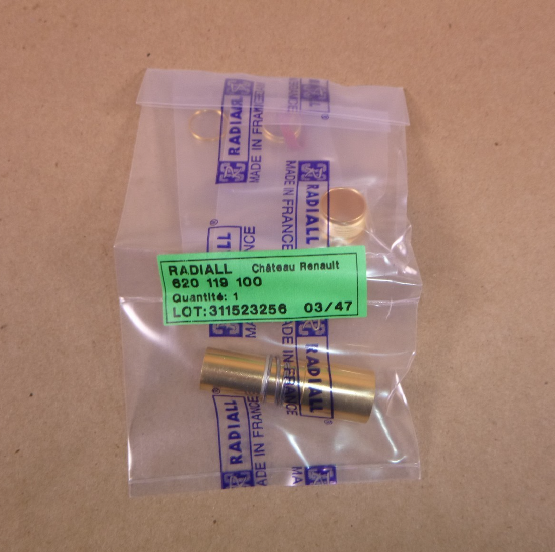620119100 RADIALL Size 1 (T CAS) Socket Coaxial Contact For RG225RG393 Cable | Electrical MRO Replacement Parts &amp; Components and Commercial Electrical Supplies Company