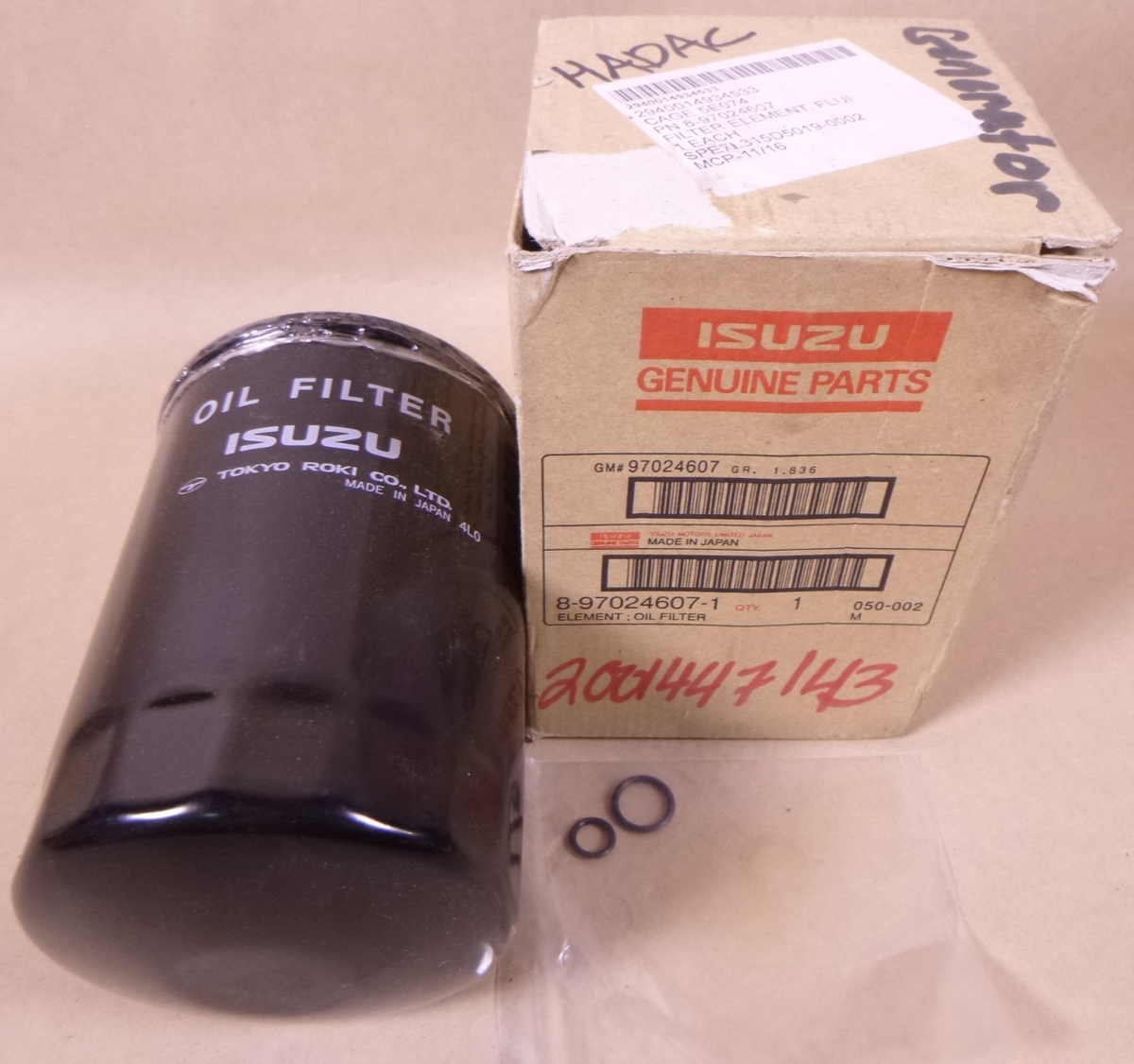 Isuzu 8-97024607-1 Oil Filter Element Fits GM 97024607 MEP-804A 2940-01-493-4533