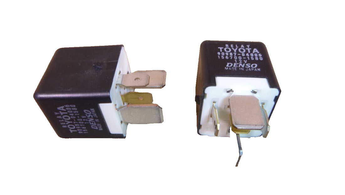 2x OEM Toyota Denso 12V Relay 9098704010, 9098704006, 9008087031, 1567001580 | Replacement Truck Parts, Trailer Accessories, Automobile Supplies, Car Parts &amp; Accessories