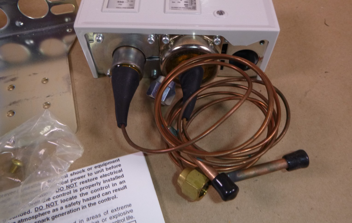 012-1502 Ranco Dual Function Refrigeration Pressure Control 150-450 Cut-Out Psi