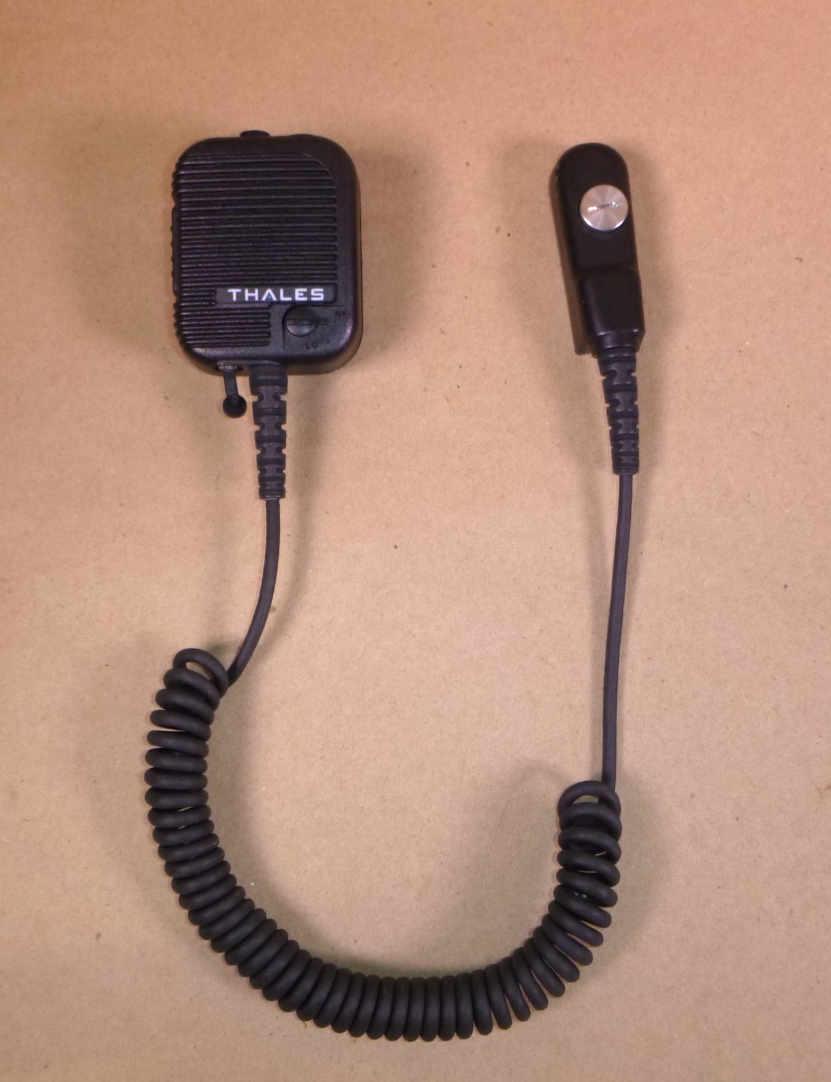 USED USGI Thales Racal 25 Model 1600469-9 Palm Speaker Microphone 7-Pin W/ Thumbscrew | Electrical MRO Replacement Parts &amp; Components and Commercial Electrical Supplies Company