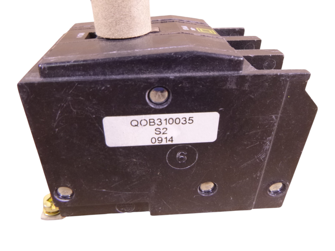 *MISSING SCREW* Square D QOB310035 Mini Bolt-On Circuit Breaker 100A 3Pole 240V QO | Electrical MRO Replacement Parts &amp; Components and Commercial Electrical Supplies Company