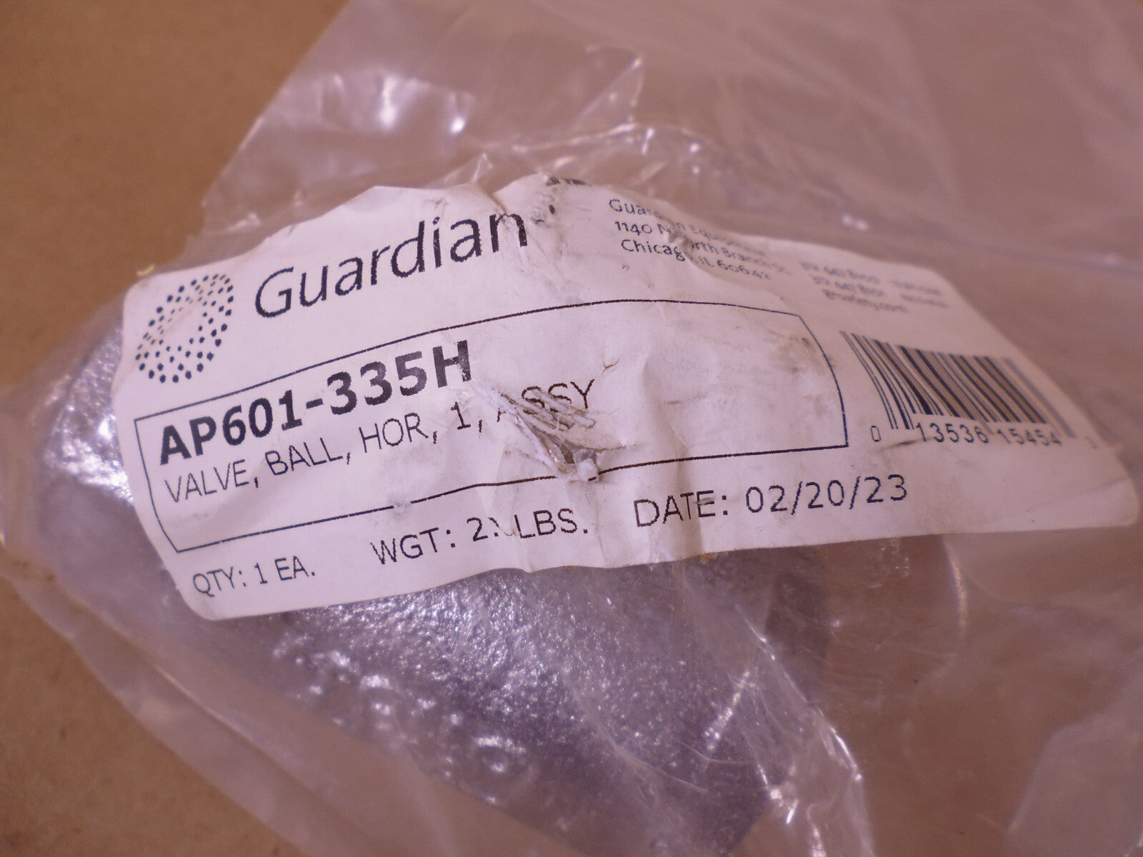 Guardian AP601-335H Brass 1" IPS Stay-Open Drench Shower Valve (Vertical) | Industrial MRO Replacement Parts, Manufacturing Machine Parts &amp; Components, Heavy Equipment Parts Supplier