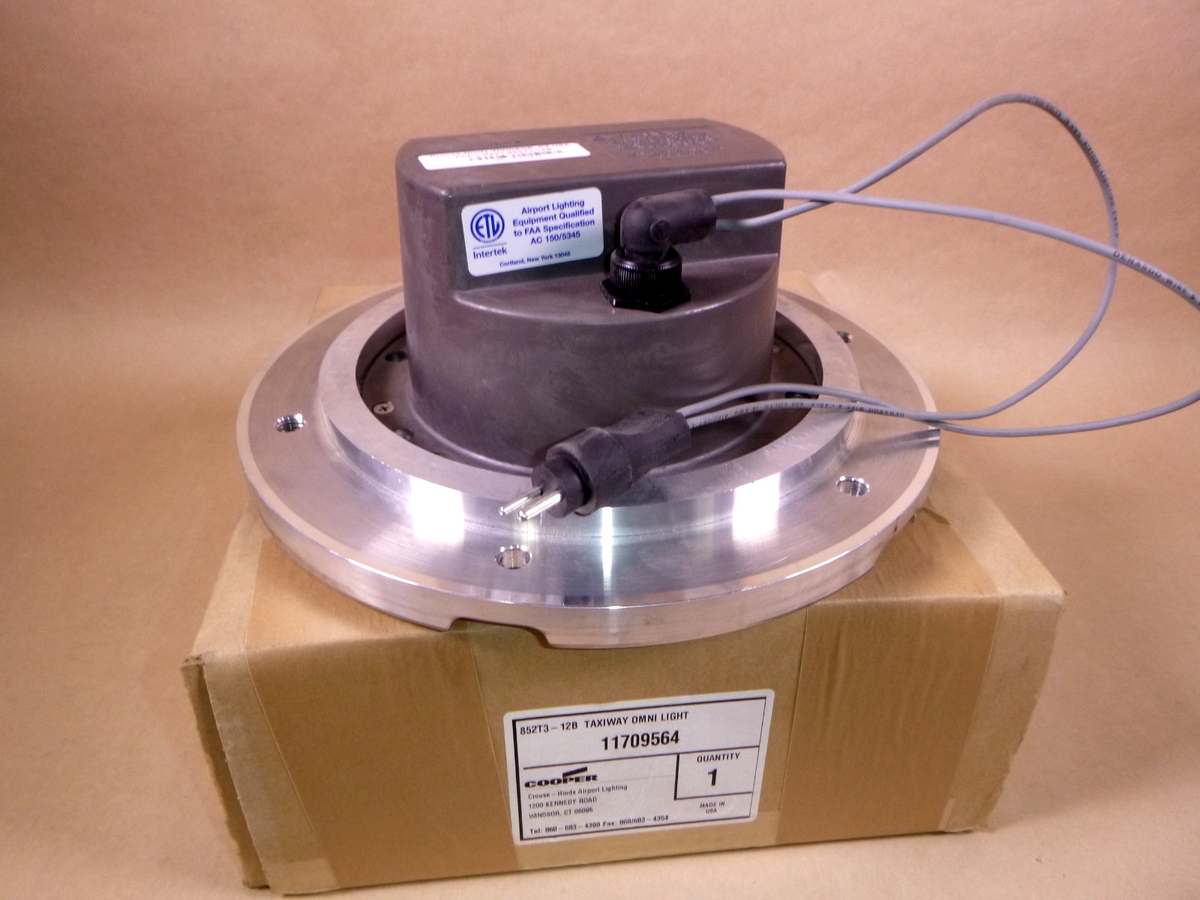 Crouse Hinds Blue Taxiway Omni-directional Light L-852T, 12 Inch, 10.25 B.C.