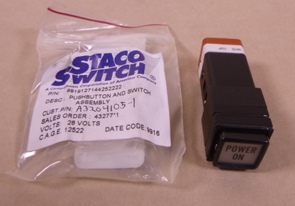 AN/TPQ-36(V)8 Radar Power On Switch , 6240-01-432-5076 , A3204105-1