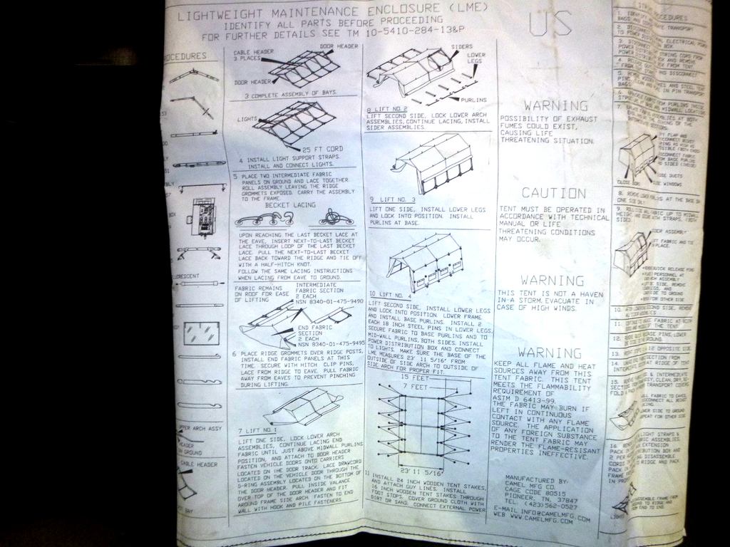 Lightweight Maintenance Enclosure LME Frame Transport Cover 8340-01-475-9504 | Industrial MRO Replacement Parts, Manufacturing Machine Parts & Components, Heavy Equipment Parts Supplier