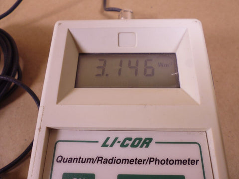 LI-COR LI-250 Light Meter Radiometer/Photometer W/ Quantum