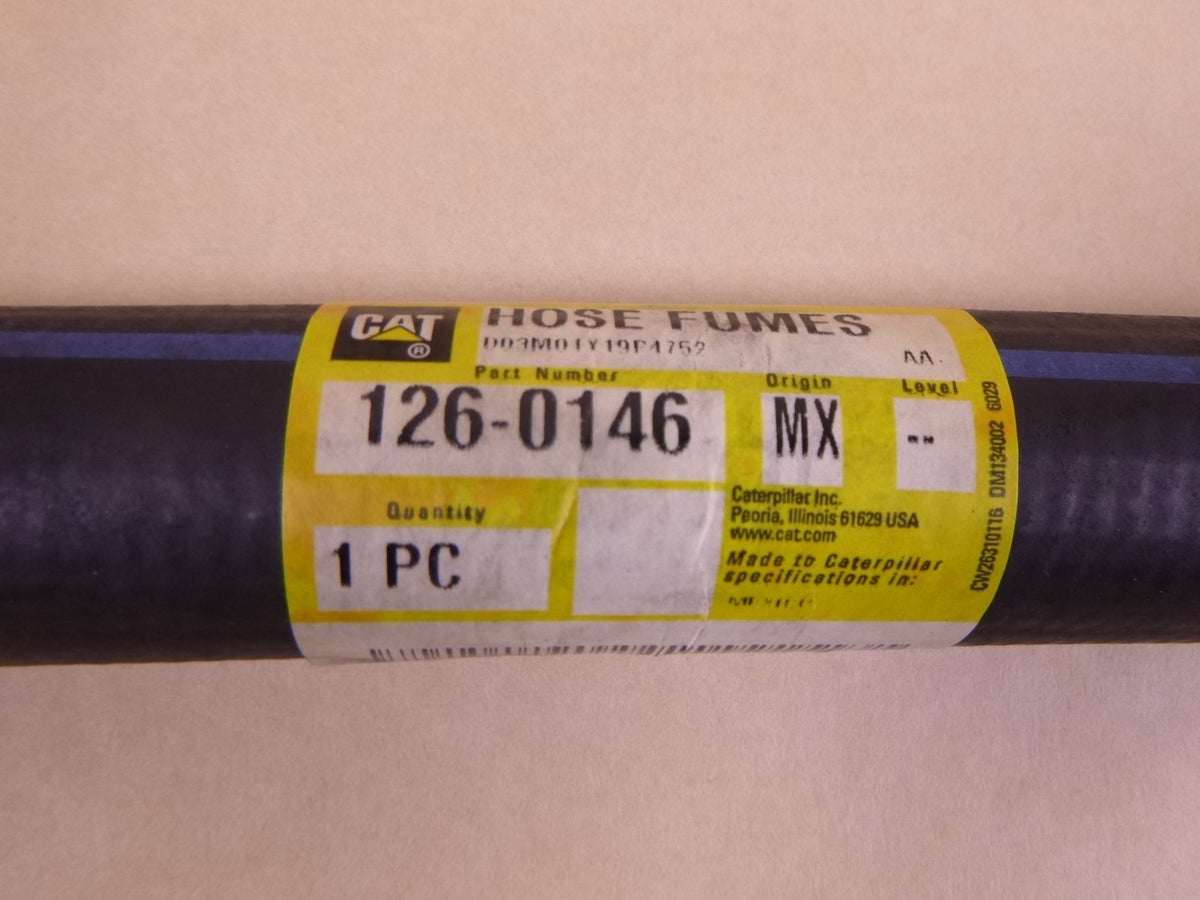 OEM Cat 126-0146 Fumes Disposal Crankcase Breather Hose For C-10 C-12 3176C | Industrial Tractor Parts Supplier and Surplus Tractor Parts &amp; Accessories