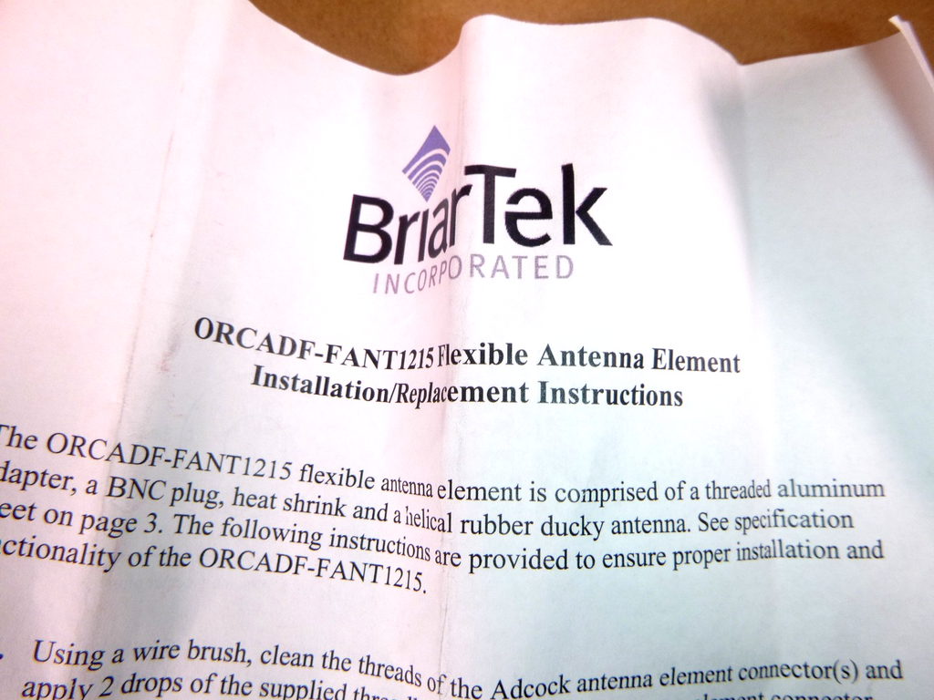 ORCADF-FANT1215 Briartek Antenna Element 5985-01-555-0131 | Electrical MRO Replacement Parts & Components and Commercial Electrical Supplies Company