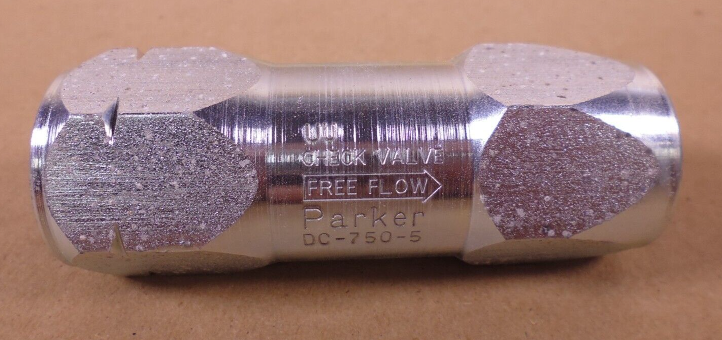 Parker DC-750-5 Hydraulic Check Valve DC Series , 3/4"-14 NPSF , 3,000 PSI | Industrial MRO Replacement Parts, Manufacturing Machine Parts &amp; Components, Heavy Equipment Parts Supplier