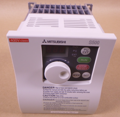 Mitsubishi FR-S540E-0.75K-NA Inverter 3-Phase 1HP AC Drive 380-480VAC | Electrical MRO Replacement Parts &amp; Components and Commercial Electrical Supplies Company