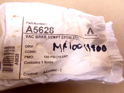A5628 Armstrong Vacuum Breaker 1/2" Fits Armstrong F &amp; T Traps 150 Psi | Industrial MRO Replacement Parts, Manufacturing Machine Parts &amp; Components, Heavy Equipment Parts Supplier