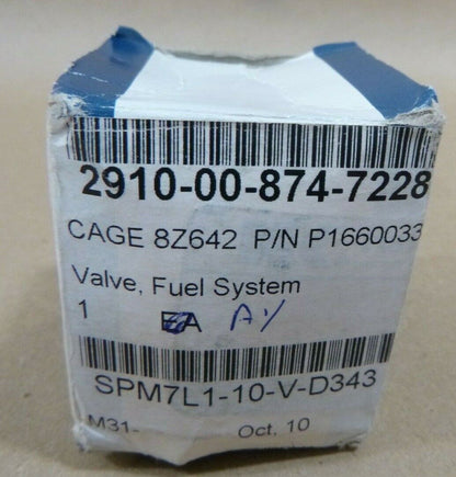 HATCH &amp; KIRK P16600333N FUEL SYSTEM VALVE FOR 38ND8 1-8 ENGINE 2910-00-874-7228 | Replacement Truck Parts, Trailer Accessories, Automobile Supplies, Car Parts &amp; Accessories