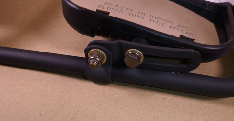 USGI Humvee HMMWV (RH) Side Black Rearview Mirror W/ Mounting Bracket 6039504 | Genuine HMMWV Replacement Parts and Military Surplus Humvee Parts & Accessories