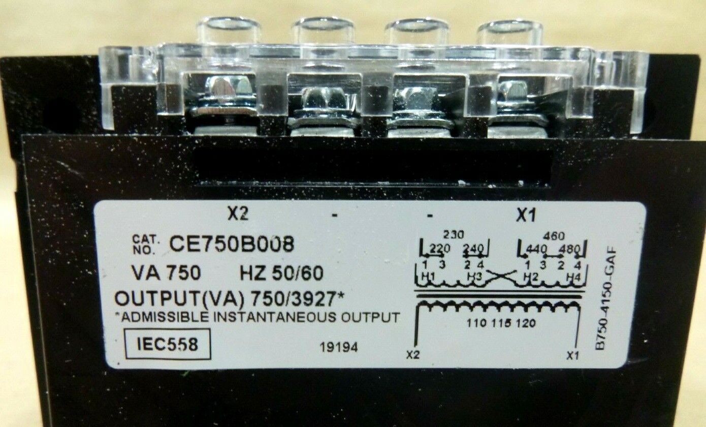 Acme Electric Control Transformer CE750B008, 750 VA, 230/460 V Pri. - 115 V Sec. | Electrical MRO Replacement Parts &amp; Components and Commercial Electrical Supplies Company