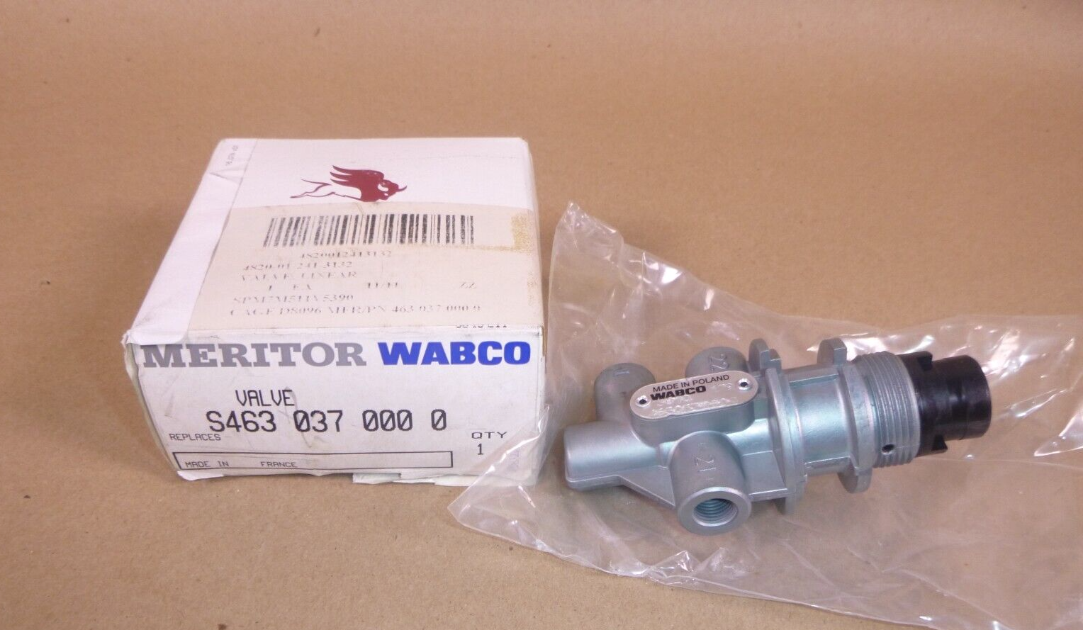 MERITOR WABCO 4/3 Directional Air Brake Control Valve S4630370000, A0019976936 | Replacement Truck Parts, Trailer Accessories, Automobile Supplies, Car Parts &amp; Accessories