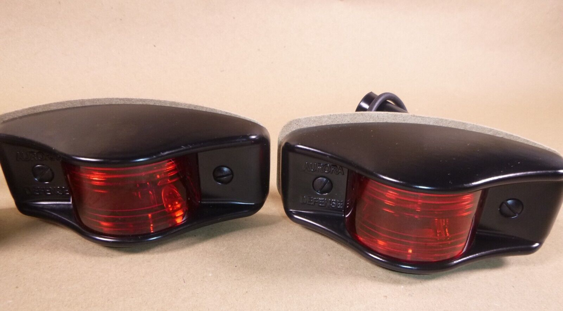 M998 LMTV Cast Aluminum LED Side Marker Lights 12/24V Black 2 Amber &amp; 2 Red USA | Genuine FMTV Replacement Parts, LMTV Parts For Sale and Military Surplus Medium Tactical Vehicle Parts &amp; Components