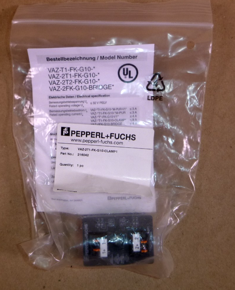 VAZ-2T1-FK-G10-CLAMP1 Pepperl + Fuchs AS-Interface splitter box 216042 | Electrical MRO Replacement Parts &amp; Components and Commercial Electrical Supplies Company