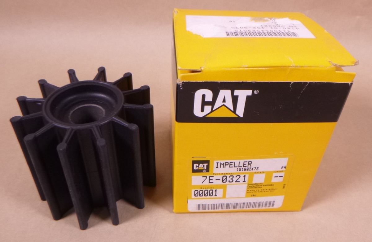 OEM Genuine CAT Caterpillar 7E-0321 Water Pump Impeller For C7 C9 3126B 3208 | Industrial Tractor Parts Supplier and Surplus Tractor Parts &amp; Accessories
