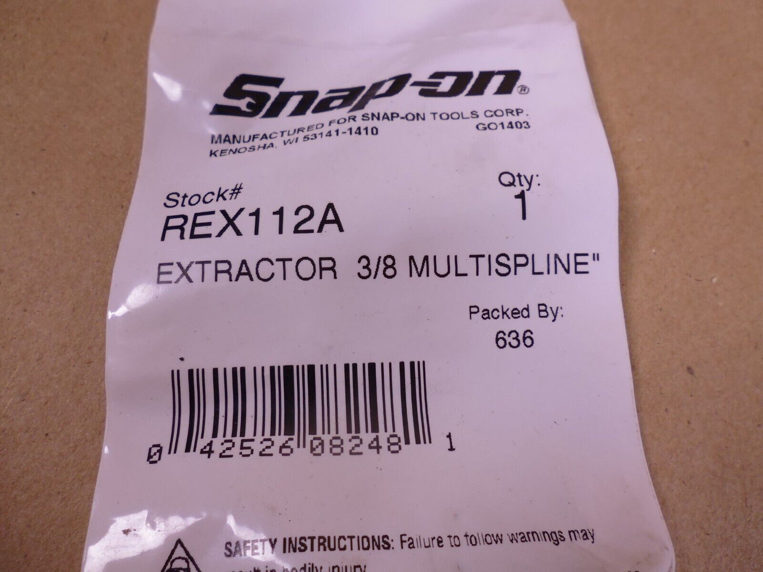 (22pc) Snap-on Multispline Screw Extractor 1/2" Hex REX 112A 113A 114A 115A 116A | Industrial MRO Tools and Replacement Industrial Equipment Components