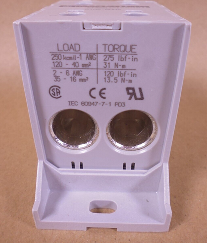 Marathon Special Products EPBCD71 Power Terminal Block , 510 Amp 600V Din Rail | Electrical MRO Replacement Parts & Components and Commercial Electrical Supplies Company