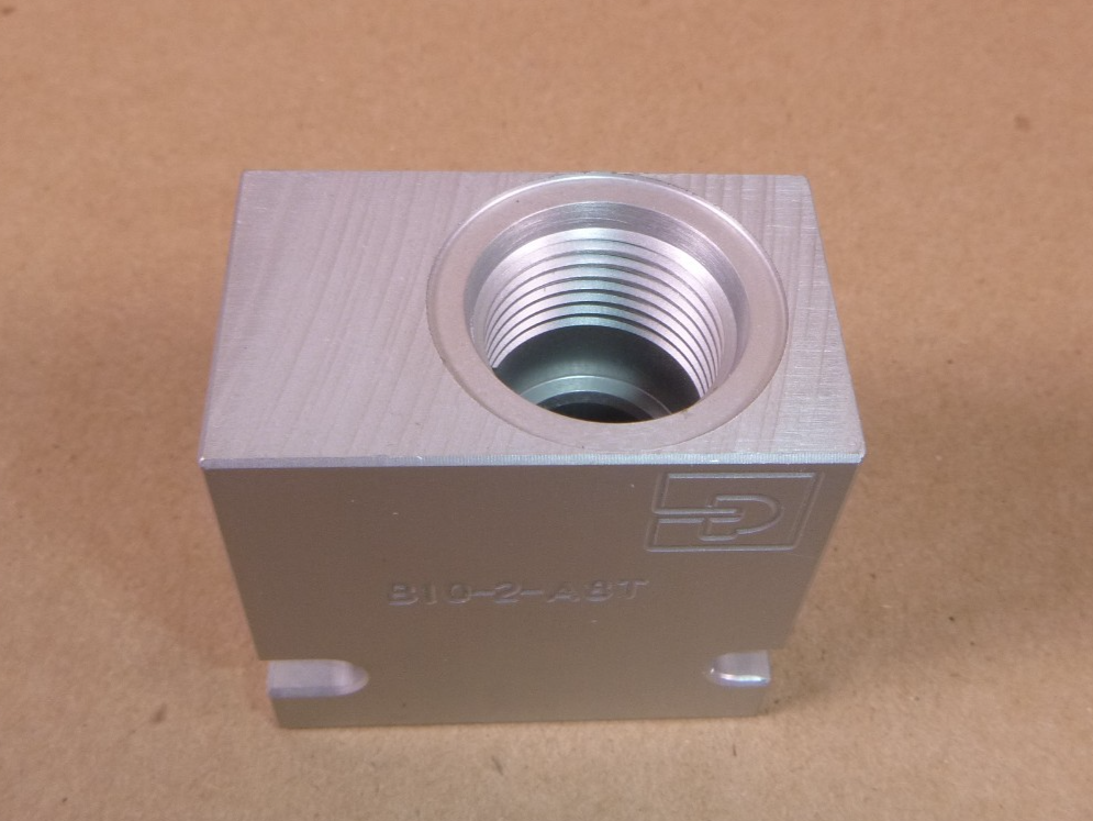 B10-2-A8T PARKER Hydraulic Cartridge Valve Base C10-2 Valve Cavity Size | Industrial MRO Replacement Parts, Manufacturing Machine Parts & Components, Heavy Equipment Parts Supplier