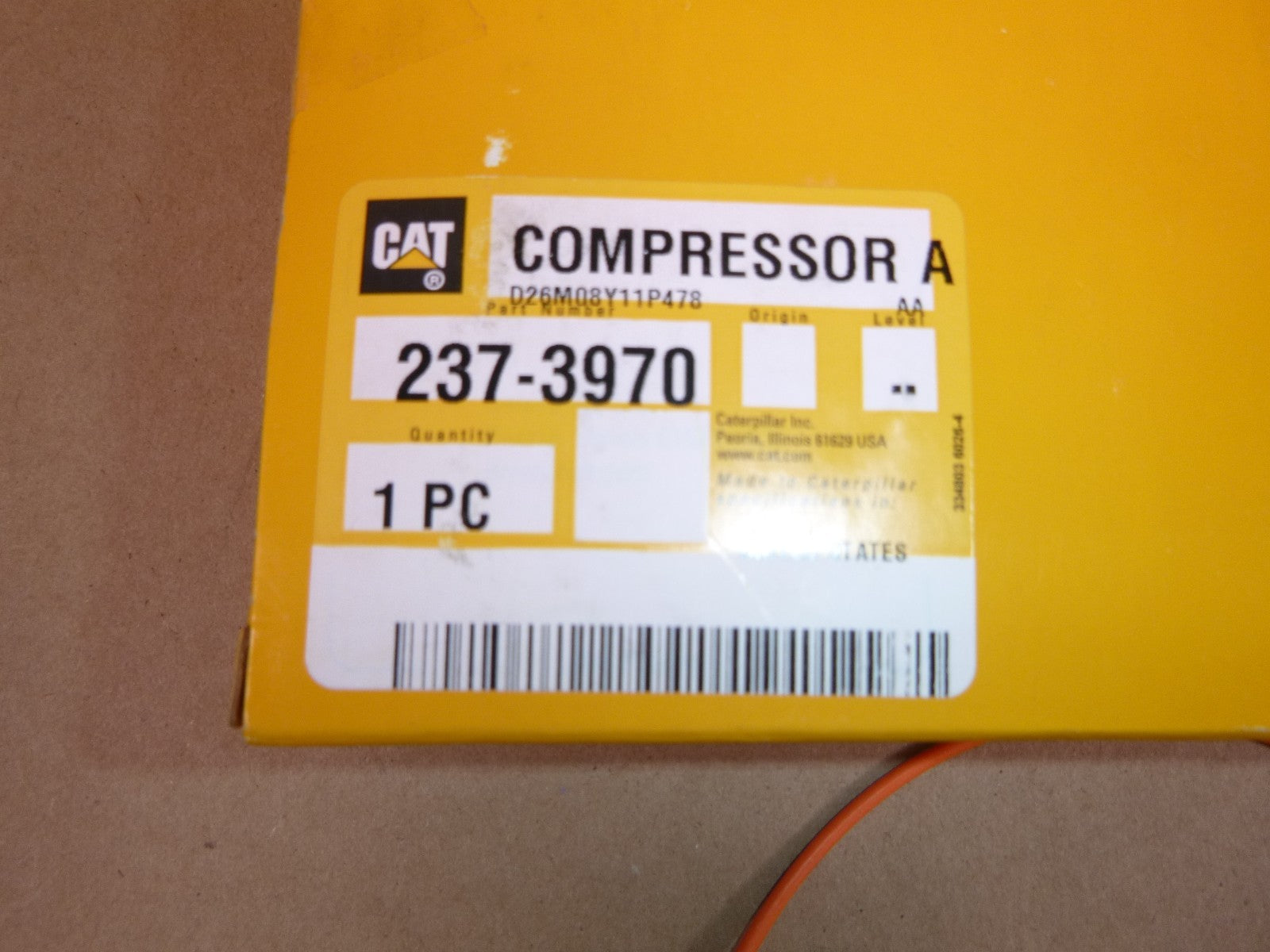 237-3970 Genuine OEM Caterpillar 24 Volt Suspension Seat Air Compressor 2373970 | Industrial Tractor Parts Supplier and Surplus Tractor Parts &amp; Accessories