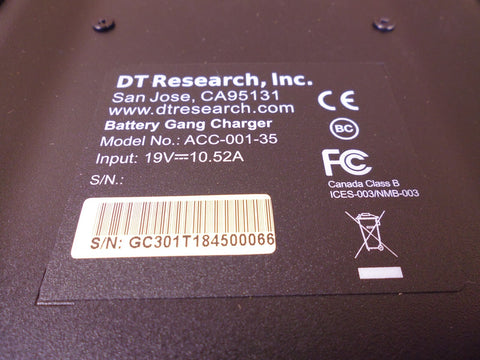 DT Research ACC-001-35 6-Bay Gang Charger , For DT301T DT311T Battery Packs | Industrial MRO Tools and Replacement Industrial Equipment Components