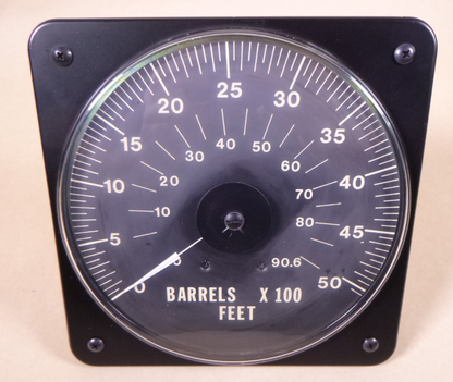 4981P1100-28F DB-16 Scale Meter 0-50 Feet, 0-90.6 Barrels x100 6625-01-302-0738