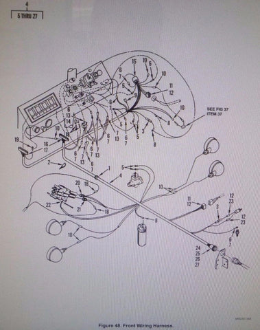 Dash & Headlights Front Wiring Harness For Case MW24C Scooper 5995-01-312-4760 | Replacement Truck Parts, Trailer Accessories, Automobile Supplies, Car Parts & Accessories