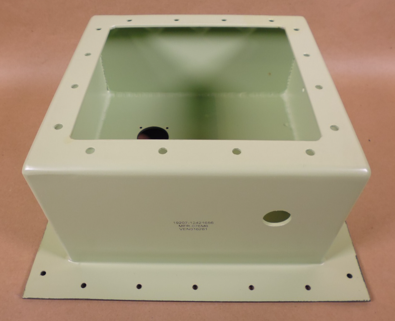 TACOM 12421656 Electrical Box Entry Flange 12/24V Power Panel For LMTV M1079 Van | Genuine FMTV Replacement Parts, LMTV Parts For Sale and Military Surplus Medium Tactical Vehicle Parts &amp; Components