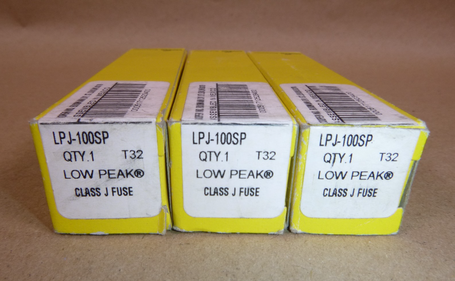 Bussmann LPJ-100SP Low Peak Dual Element Time Delay Fuse 100 Amps 600V Lot of 3