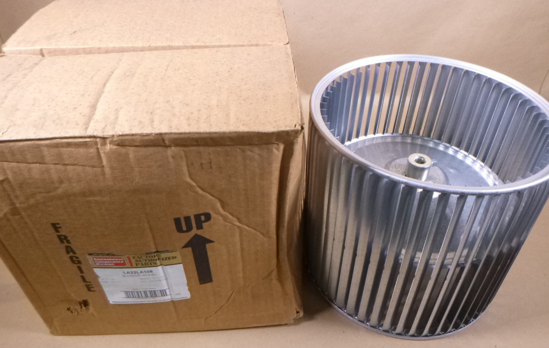 Carrier LA22LA108 Blower Wheel 11 7/8 x 10 11/16 inches CW Wheel OEM *MINOR DENT* | Industrial MRO Replacement Parts, Manufacturing Machine Parts &amp; Components, Heavy Equipment Parts Supplier