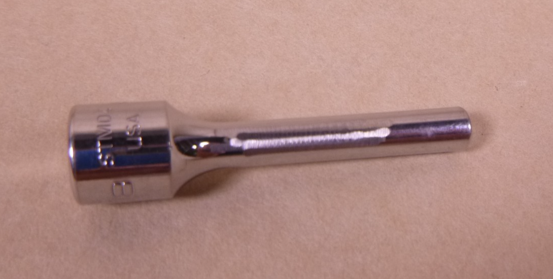 Snap-on Tools USA NOS 1/4" Drive 6-POINT SAE 1/8” DEEP Chrome Socket STM04