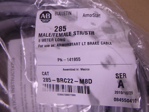 Allen Bradley 285-BRC22-M8D Series A ARMORSTART LT Brake Cable, 8 Meter, 141955