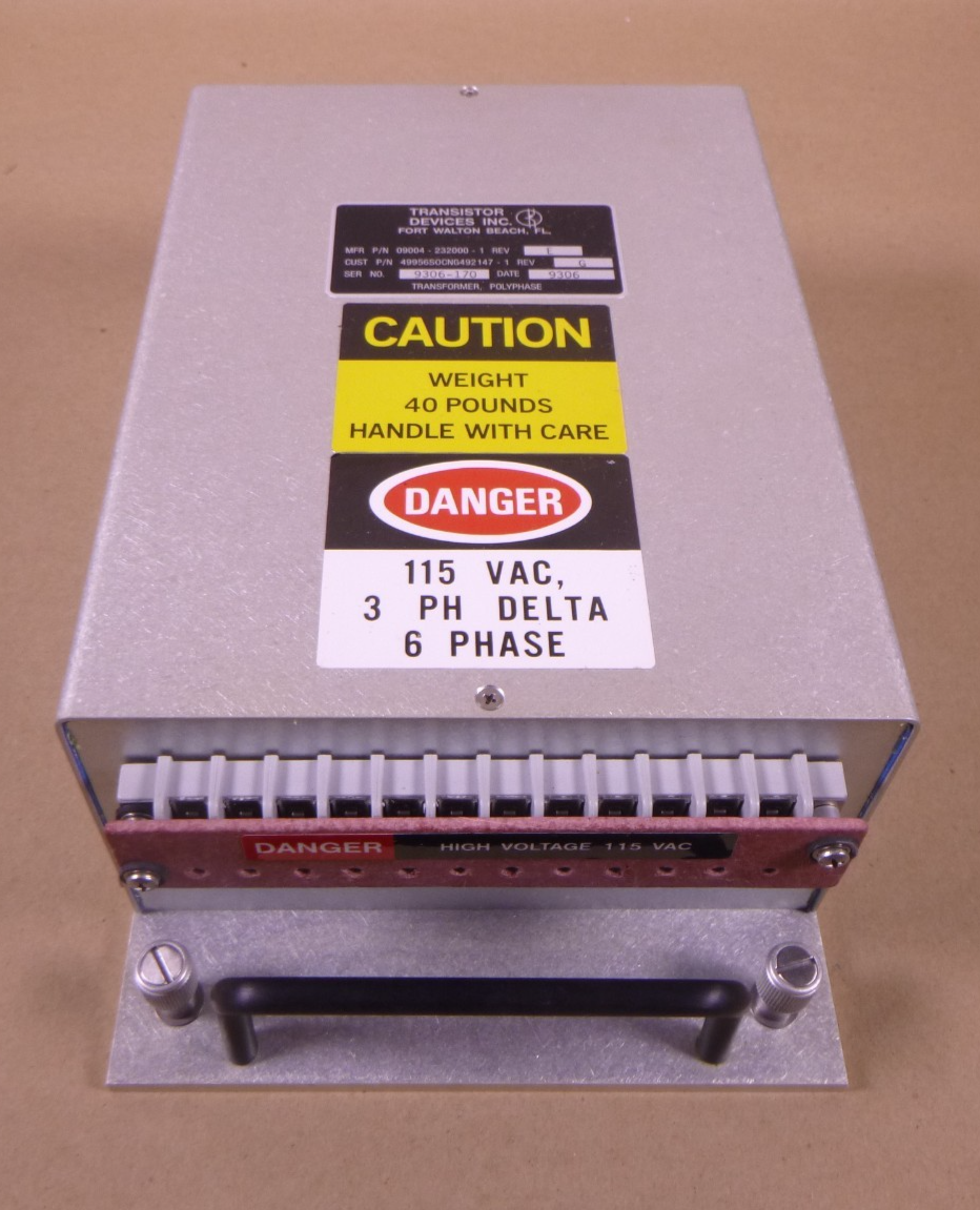 G492147-1 Power Transformer 115VAC 3 Ph Delta 6 Phase , 5950-0377-3298 | Electrical MRO Replacement Parts &amp; Components and Commercial Electrical Supplies Company