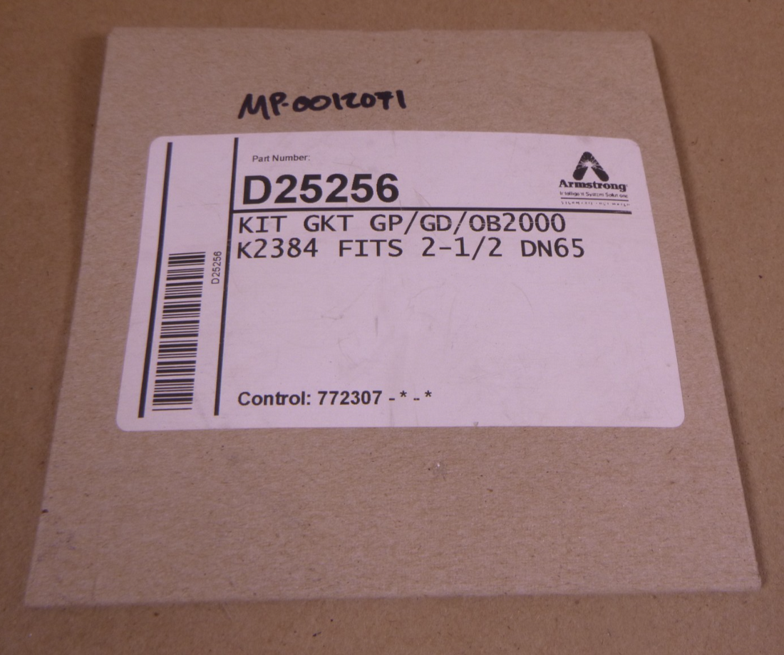 Armstrong D25256 Gasket Kit GP/GD/OB2000 K2384 2-1/2" DN65 | Industrial MRO Replacement Parts, Manufacturing Machine Parts &amp; Components, Heavy Equipment Parts Supplier