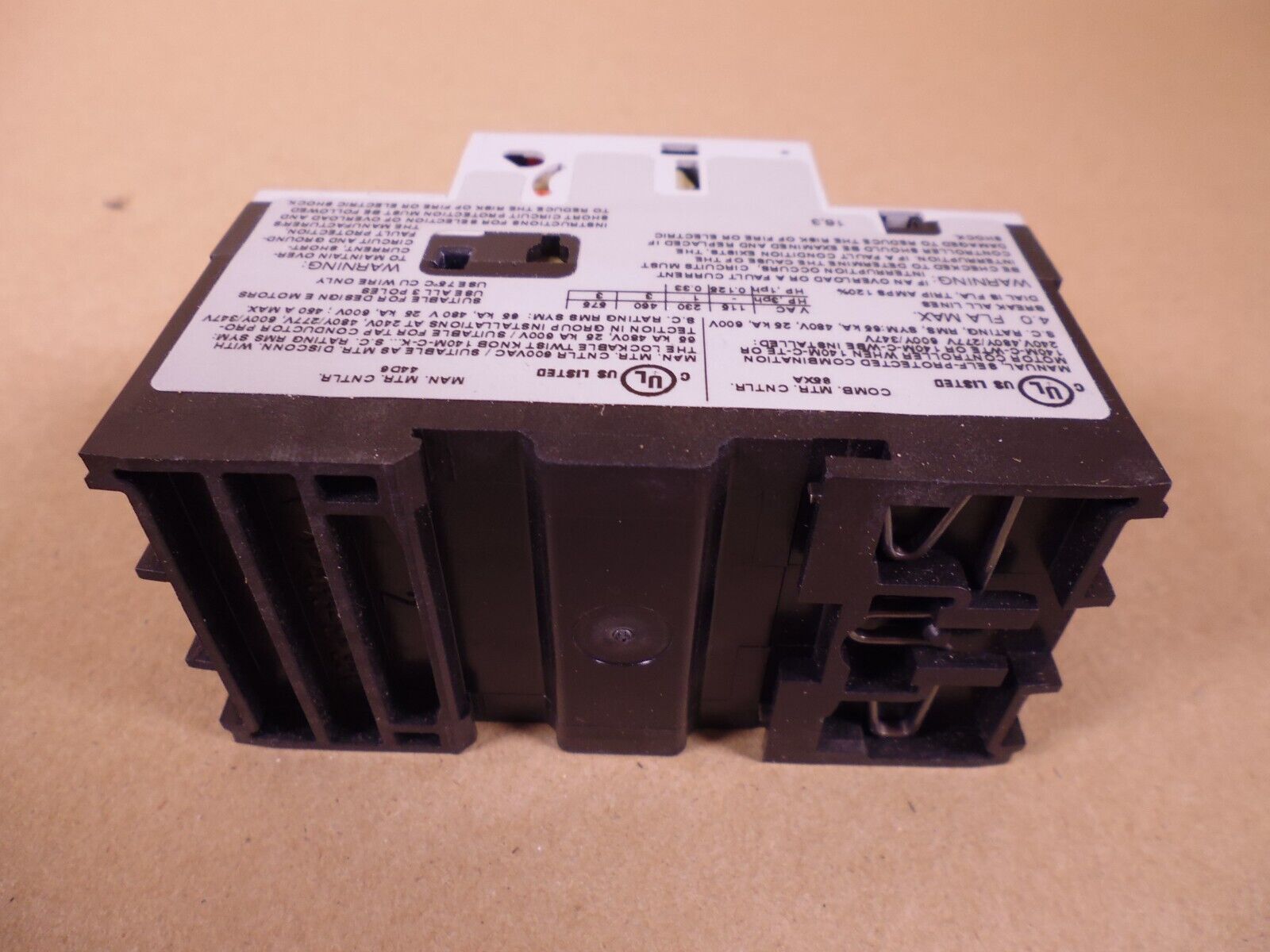 Allen Bradley 140M-C2E-B40-KN Series B Motor Protection Circuit Breaker 2.5-4A | Electrical MRO Replacement Parts &amp; Components and Commercial Electrical Supplies Company