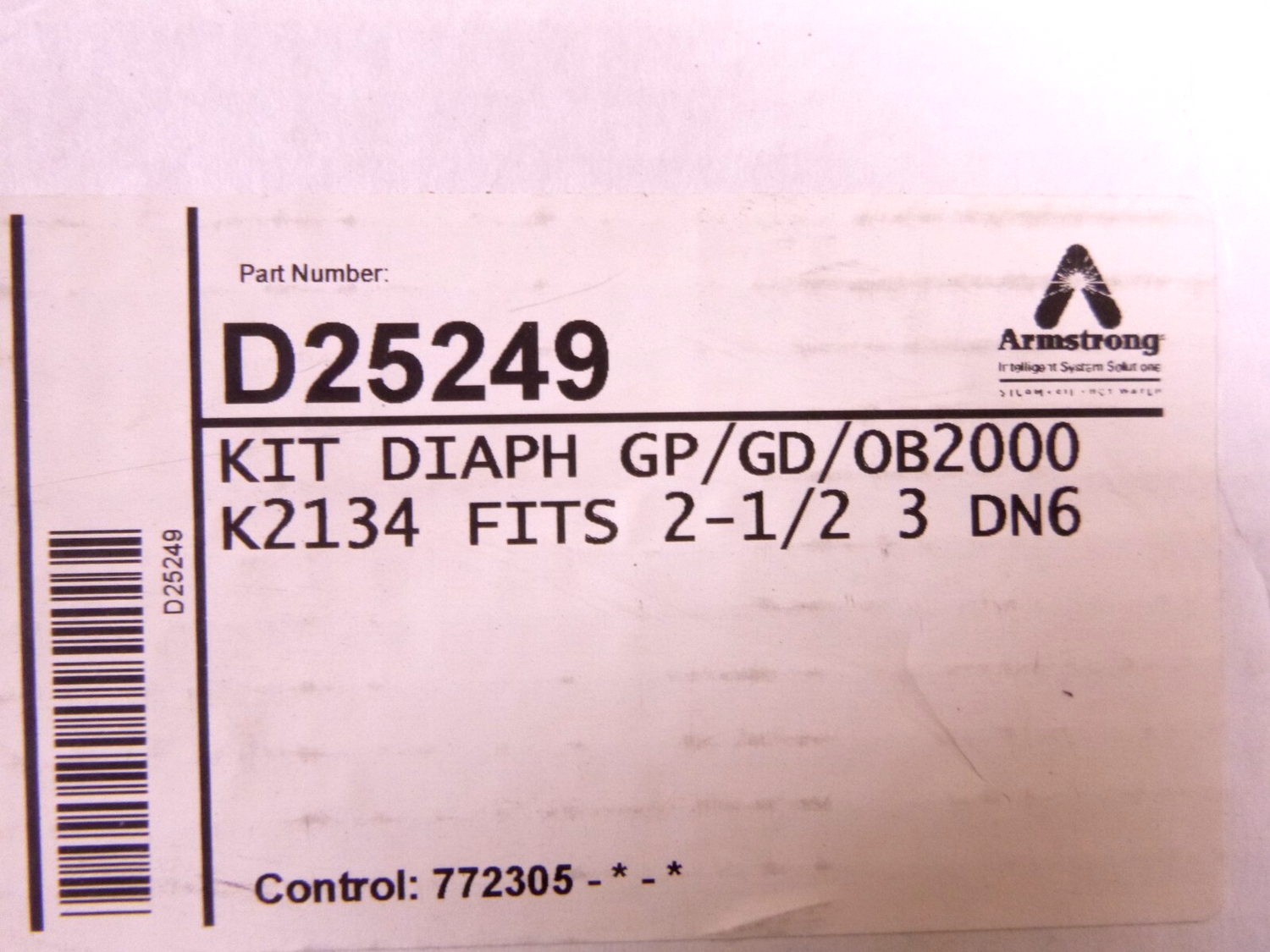 Armstrong Diaphragm Kit D25249 | Industrial MRO Replacement Parts, Manufacturing Machine Parts &amp; Components, Heavy Equipment Parts Supplier