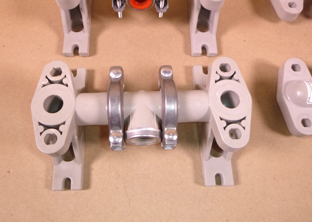 ARO Diaphragm Pump Assorted Polypropylene 1/2" Outlet Manifolds (Lot of 4) | Industrial Electric Motors, Pumps & Parts