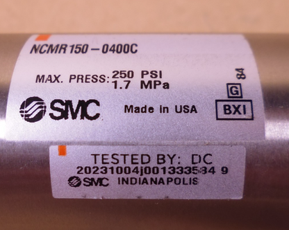 SMC NCMR150-0400C Pneumatic Air Cylinder 250PSI 1.7MPa , Made In USA | Industrial MRO Replacement Parts, Manufacturing Machine Parts &amp; Components, Heavy Equipment Parts Supplier