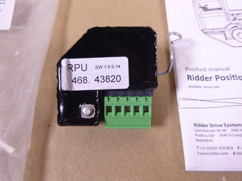 Ridder 502687 Positioning Unit RPU 24V, 4-20mA, For Ridder RW Geared Motors