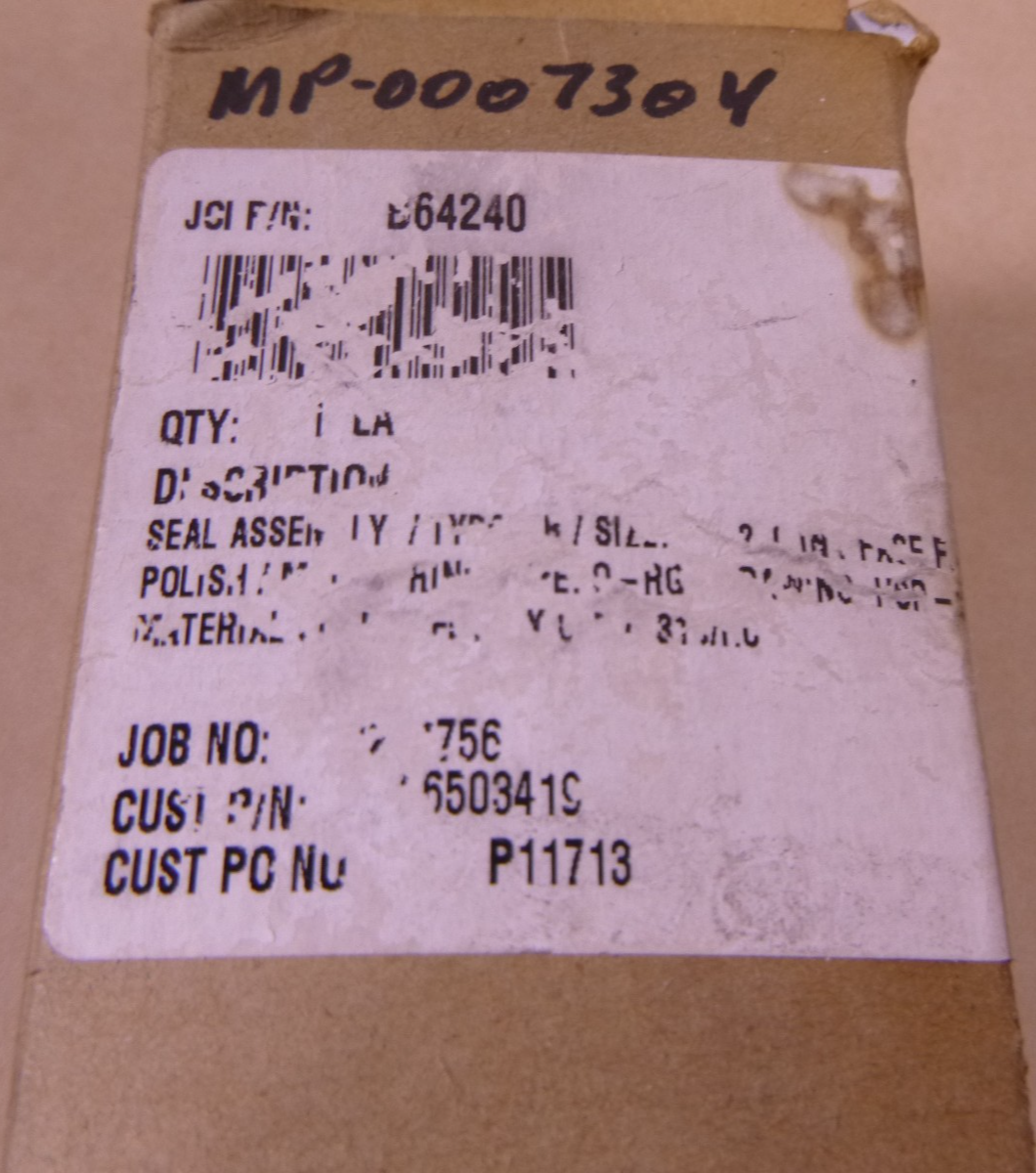 OEM John Crane B64240 Seal Assembly, Type 8B, 1.250 IN, Genuine