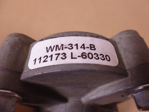 Williams WM314B Pressure Valve 112173 M WM-314-B