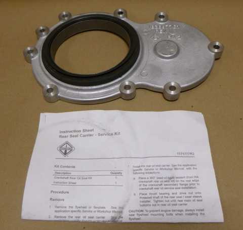 INTERNATIONAL 1843027C92 CRANKSHAFT REAR SEAL CARRIER SERV KIT