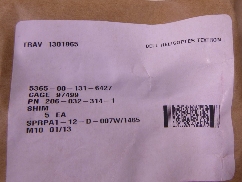 (Lot Of 20) 206-032-314-1 Bell Shim 206-032-314-001 , 5365-00-131-6427 | Industrial Replacement Nuts & Bolts Distributor and Machinery Screws & Fasteners Supply
