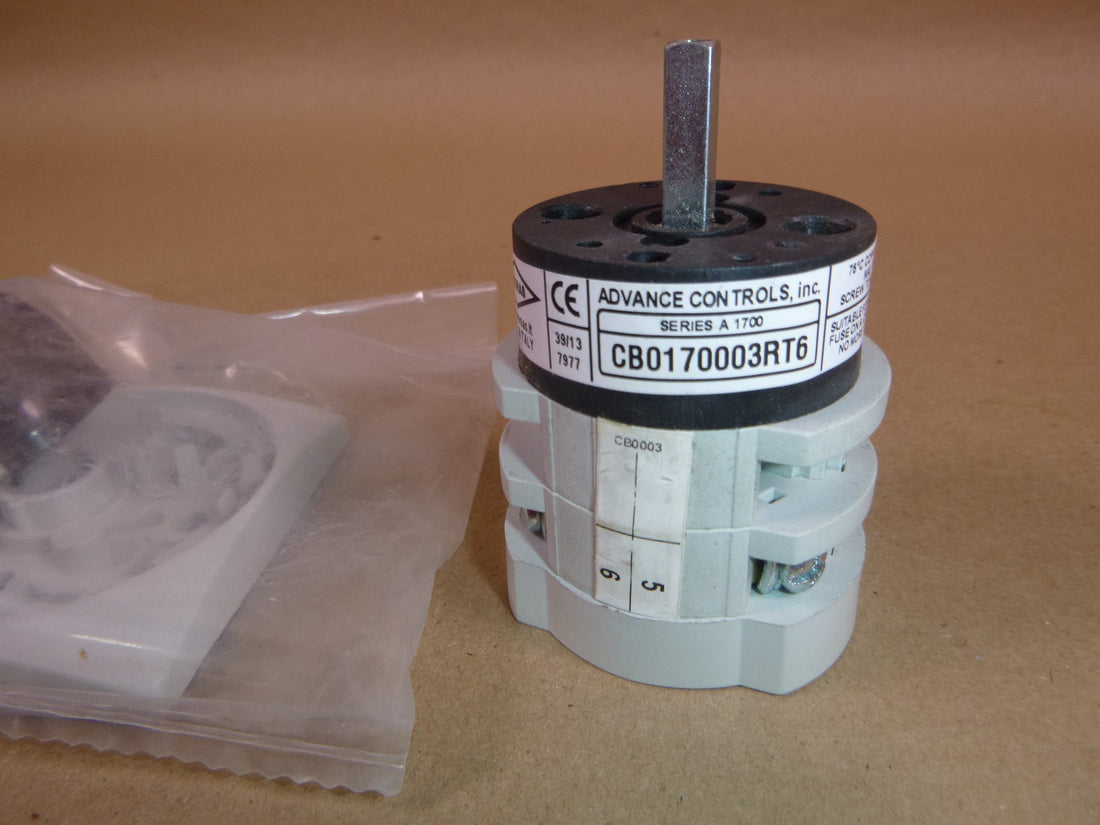 CB0170003RT6 ADVANCE CONTROLS Bremas Rotary Cam Switch 3 Pole 20 Amp | Electrical MRO Replacement Parts &amp; Components and Commercial Electrical Supplies Company