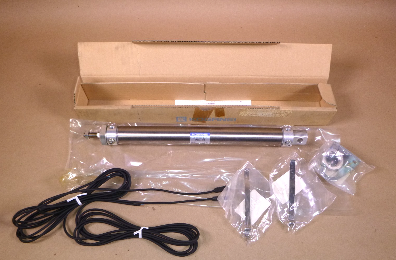 Koganei Air Cylinder DAC 32mm Bore 250mm Stroke W/ Sensors DAC 32X250-1-CS4MB2 | Industrial MRO Replacement Parts, Manufacturing Machine Parts &amp; Components, Heavy Equipment Parts Supplier